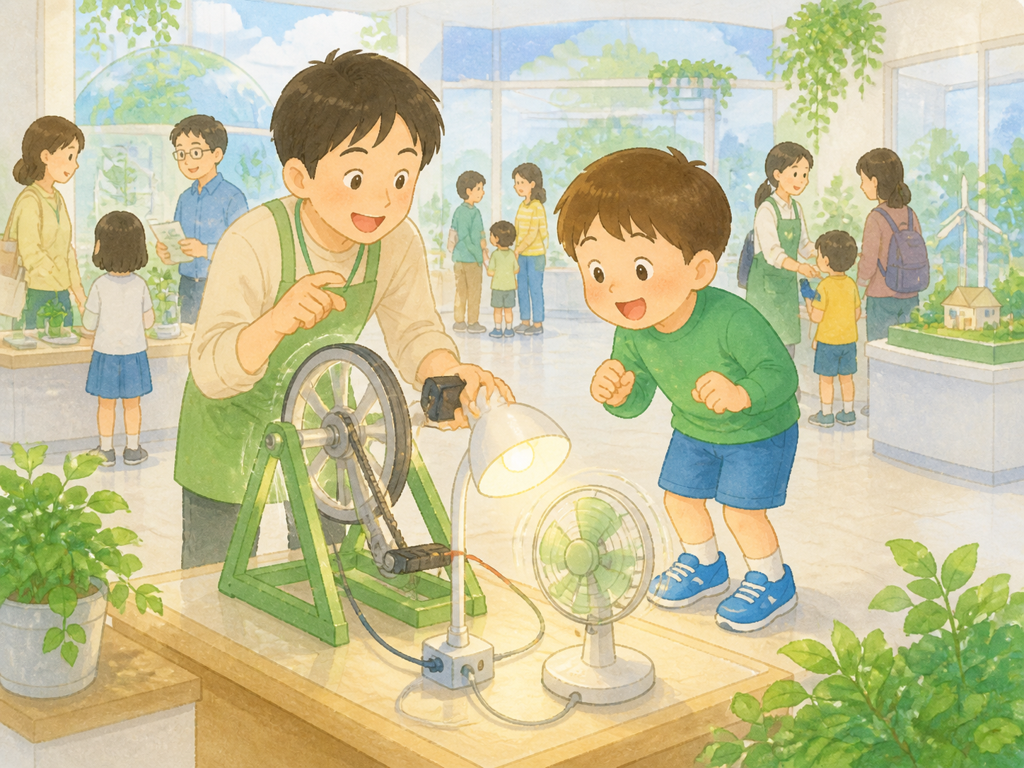 エコな仕組みや機械を見つける体験
